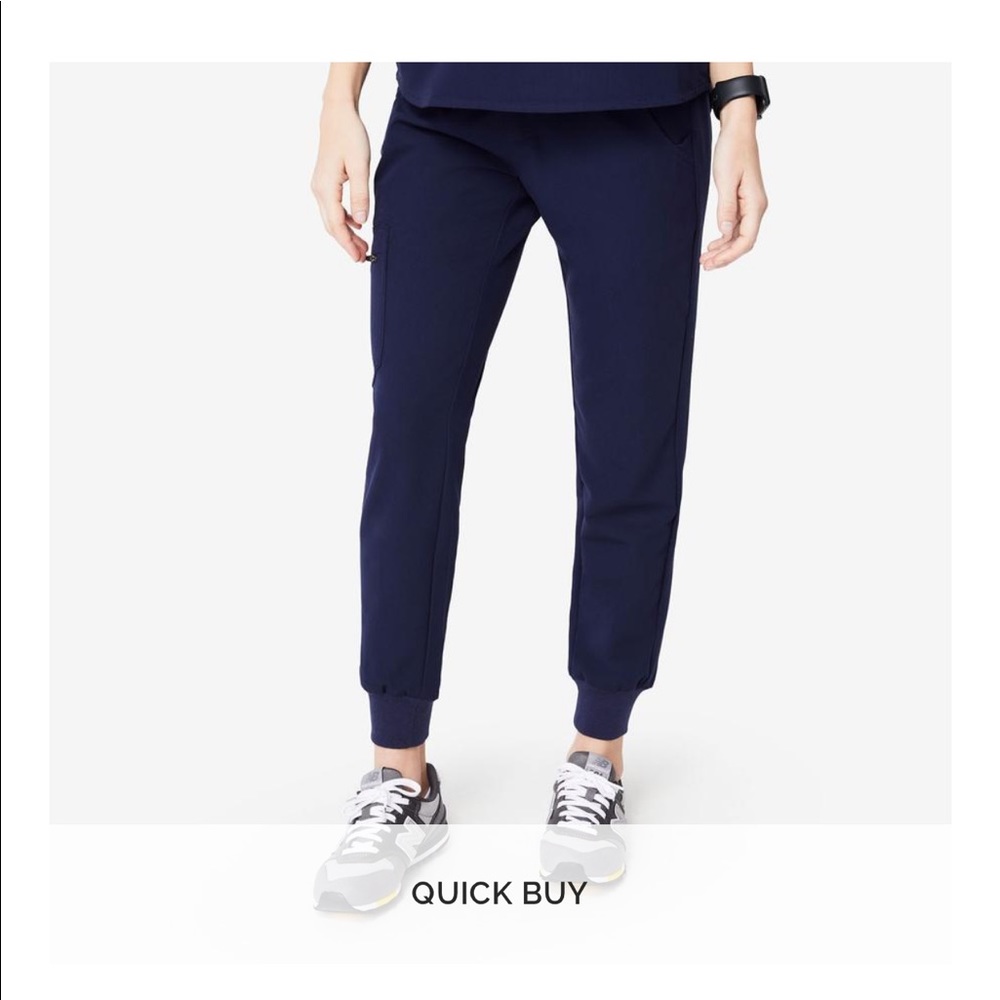 Large Figs Zamora Jogger Scrub Pants in Navy